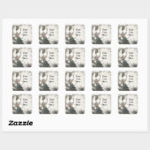 Schattigee manga fee vierkante sticker (Vel)