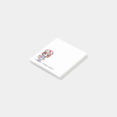 Schattigee Manga Verpleegster met Blond Haar Blauw Post-it® Notes (Schuin)