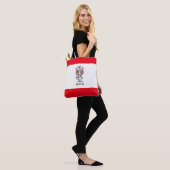 Schattigee Manga Verpleegster met Blond Haar Blauw Tote Bag (Op model)