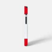 Schattigee Manga Verpleegster met Rood Haar Blauwe iPhone Hoesje (Linkerkant)