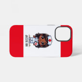 Schattigee Manga Zwart Verpleegster Bruin Haar Oge iPhone Hoesje (Achterkant horizontaal)