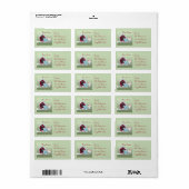 Schattigee maretak Tortelduifjes Onze Eerste Kerst Etiket (Full Sheet)