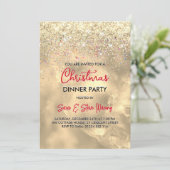 Schattigee marmeren kunst gouden faux glitter kers kaart (Staand voorkant)