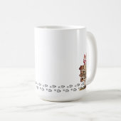 Schattigee Marmot Outdoorsy Paar Avontuur Wandelen Koffiemok (Voorkant rechts)