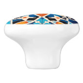 Schattigee Marokkaanse faux tegel stijl Keramische Knop (Zijkant)