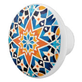 Schattigee Marokkaanse faux tegel stijl Keramische Knop (Rechts)