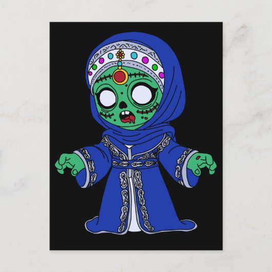 Schattigee Marokkaanse zombie Briefkaart (Voorkant)