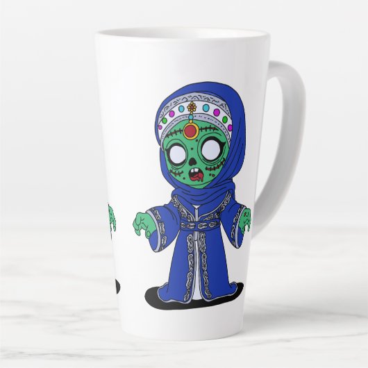 Schattigee Marokkaanse zombie Latte Mok (Rechterhoek)