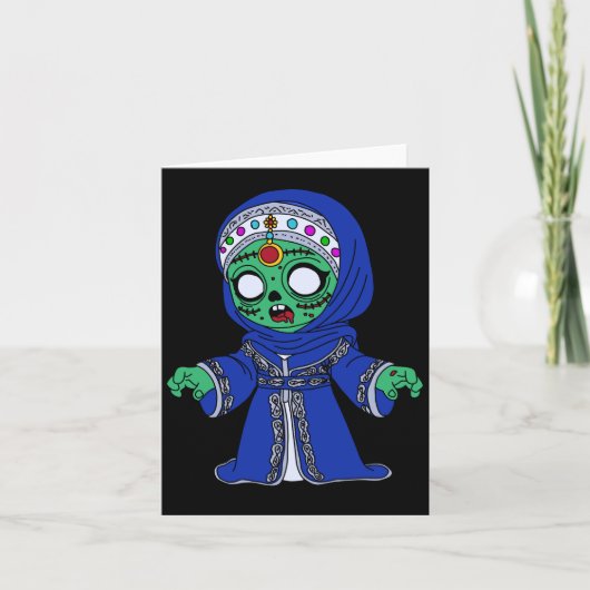 Schattigee Marokkaanse zombie Notitiekaartje (Voorkant)