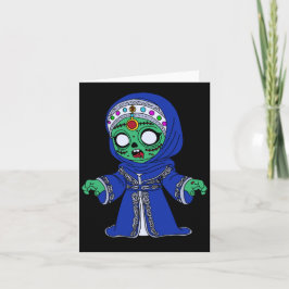 Schattigee Marokkaanse zombie Notitiekaartje