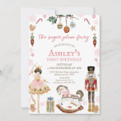 Schattigee Marron Sugar Plum Fairy Notenkraker Ver Kaart (Voorkant)