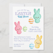 Schattigee marshmallow paasei jacht kaart (Voorkant)