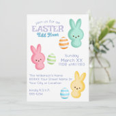 Schattigee marshmallow paasei jacht kaart (Staand voorkant)