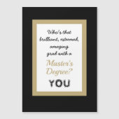SCHATTIGEE Master's Degree Magnetische Kaart (Voorkant)