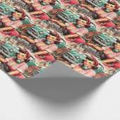 Schattigee Mechanische Pin-up Cadeaupapier (Hoek)