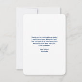 Schattigee mediterende luiaard met regenboog dank  bedankkaart (Achterkant)