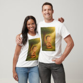 Schattigee mediterende monnik Cartoon | Rustige Sp T-shirt (Unisex)