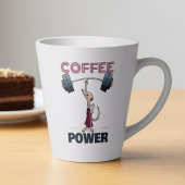 Schattigee Meerkat Coffee Power Gewichtheffen Cart Latte Mok