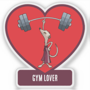 Schattigee Meerkat Gym Lover Grappige Gewichtheffe Sticker