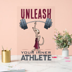 Schattigee Meerkat ontketenen uw innerlijke atleet Acryl Bord