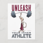 Schattigee Meerkat ontketenen uw innerlijke atleet Briefkaart (Voorkant)