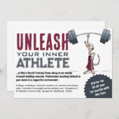 Schattigee Meerkat ontketenen uw innerlijke atleet Kaart (Voorkant / Achterkant)