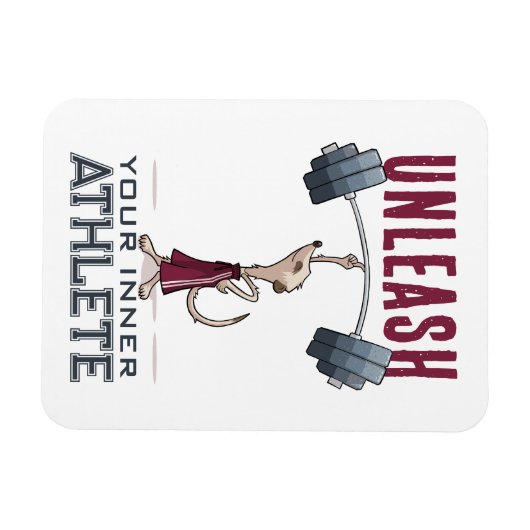 Schattigee Meerkat ontketenen uw innerlijke atleet Magneet (Horizontaal)