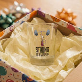 Schattigee Meerkat Strong Stuff Gewichtheffen Cart Shot Glas