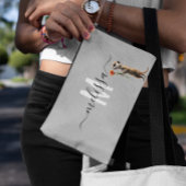 Schattigee Meerkat Waterverf Monogram Naam Etui