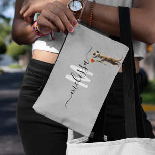 Schattigee Meerkat Waterverf Monogram Naam Etui