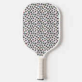 Schattigee meerkleurige luipaard print pickleball paddle (Achterkant)