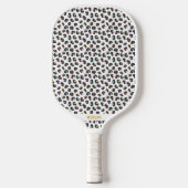 Schattigee meerkleurige luipaard print pickleball paddle (Voorkant)