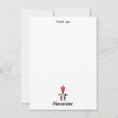 Schattigee Meerkleurige Robots Kinder Robot Custom Bedankkaart (Voorkant)