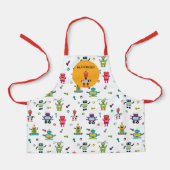 Schattigee Meerkleurige Robots Kinder Robot Custom Schort (Voorkant)