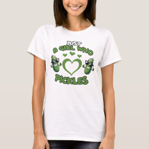 Schattigee meisje augurk minnaar t-shirt
