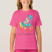 Schattigee Meisjes aangepaste naam Dancing stropda T-shirt (Voorkant)