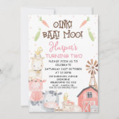 Schattigee meisjes Boerderij thema groenten Verjaa Kaart (Voorkant)