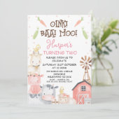 Schattigee meisjes Boerderij thema groenten Verjaa Kaart (Staand voorkant)