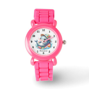 Schattigee meisjes dolfijn liefhebbers voeg naam t horloge