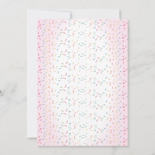 Schattigee meisjes Donuts | Cupcakes 1e verjaardag Kaart (Achterkant)