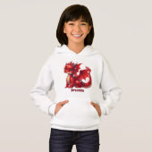 Schattigee meisjes drakenliefhebbers voegen naam t (Voorkant volledig)