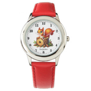 Schattigee meisjes eekhoorn liefhebbers Naam toevo Horloge