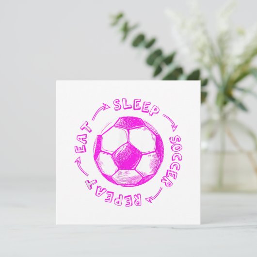 Schattigee Meisjes Eten Slaap Voetbal Herhaal - Je (Staand voorkant)