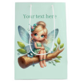 Schattigee meisjes feest fee aanpasbaar medium cadeauzakje (Achterkant)