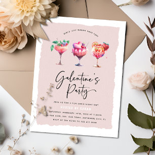 Schattigee meisjes Galentine's Party Valentijnse  Kaart