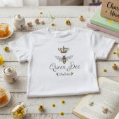 Schattigee Meisjes Koningin Bee, Gouden Kroon & Ha T-shirt
