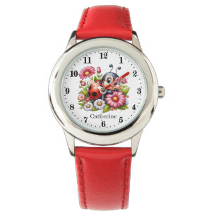 Schattigee meisjes lieveheersbeestjes liefhebbers  horloge