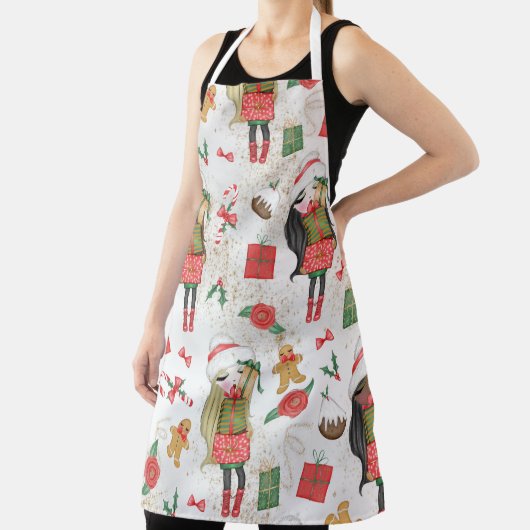 SCHATTIGEE MEISJES MET KERSTCADEAUS & BLOEMEN SCHORT (Insitu)