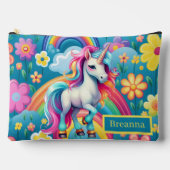 Schattigee meisjes naam toevoegen Fantasy eenhoorn Etui (Voorkant)
