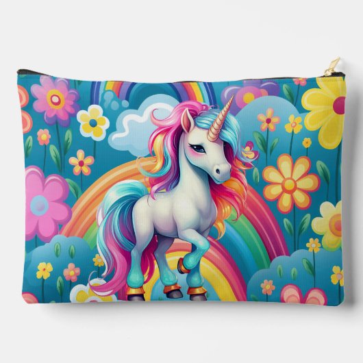 Schattigee meisjes naam toevoegen Fantasy eenhoorn Etui (Achterkant)